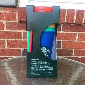 🌈STARBUCKS COLOR CHANGING CUPS BOX SET OF 5